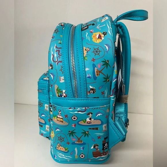 Loungefly Disney Mickey & Friends Pirate Mini Backpack Characters Pirates Bag - Picture 7 of 8